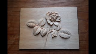 鯉木彫欅の板レリーフ