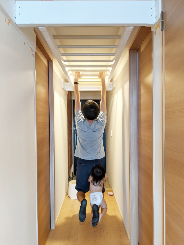 うんてい懸垂バー室内雲梯遊具子供大人アイアンバー物干し自宅天井壁付け