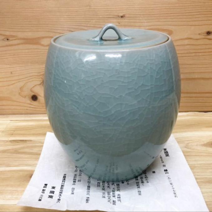 美品】 青磁 水差し韓国陶窯 東谷 金正黙 高麗青磁 韓国陶窯 金正
