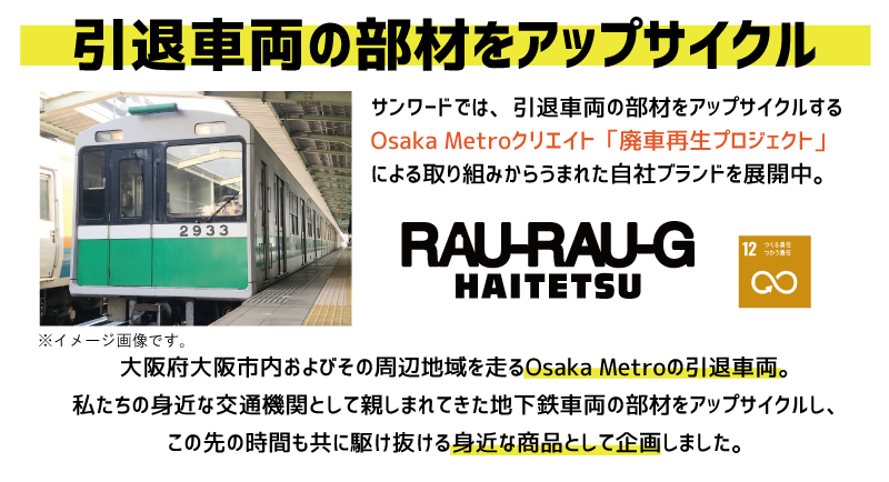 Osaka Metro ロングシート型スマホスタンド RAU-RAU-G HAITETSU