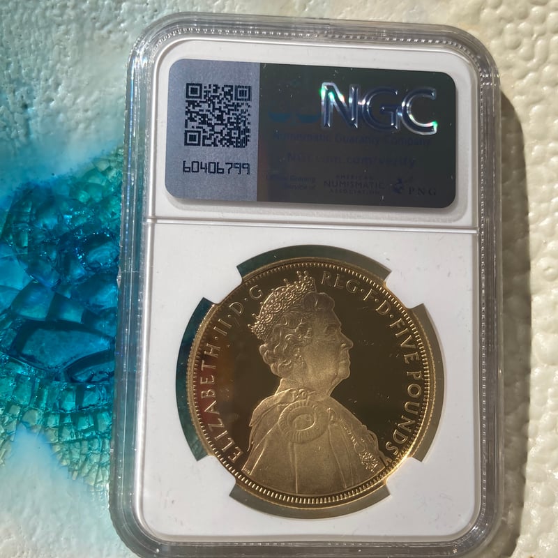 エリザベス2世 生誕95年記念銀貨 PCGS準最高鑑定品 エリザベス2世 生誕