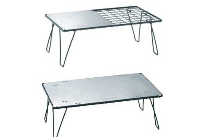 UNIFLAME フィールドラック3台+ステンレス天板 バッグなし