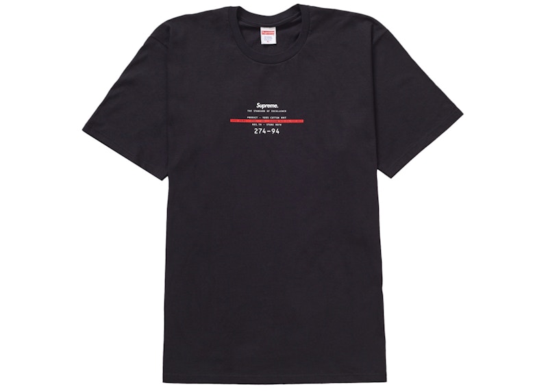 Supreme Standard Tee Black Men's - SS24 - US