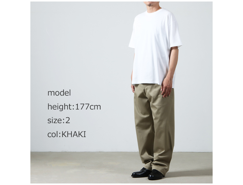 comoliコモリ コットンチノオーバーパンツ サイズ3 COMOLI (コモリ