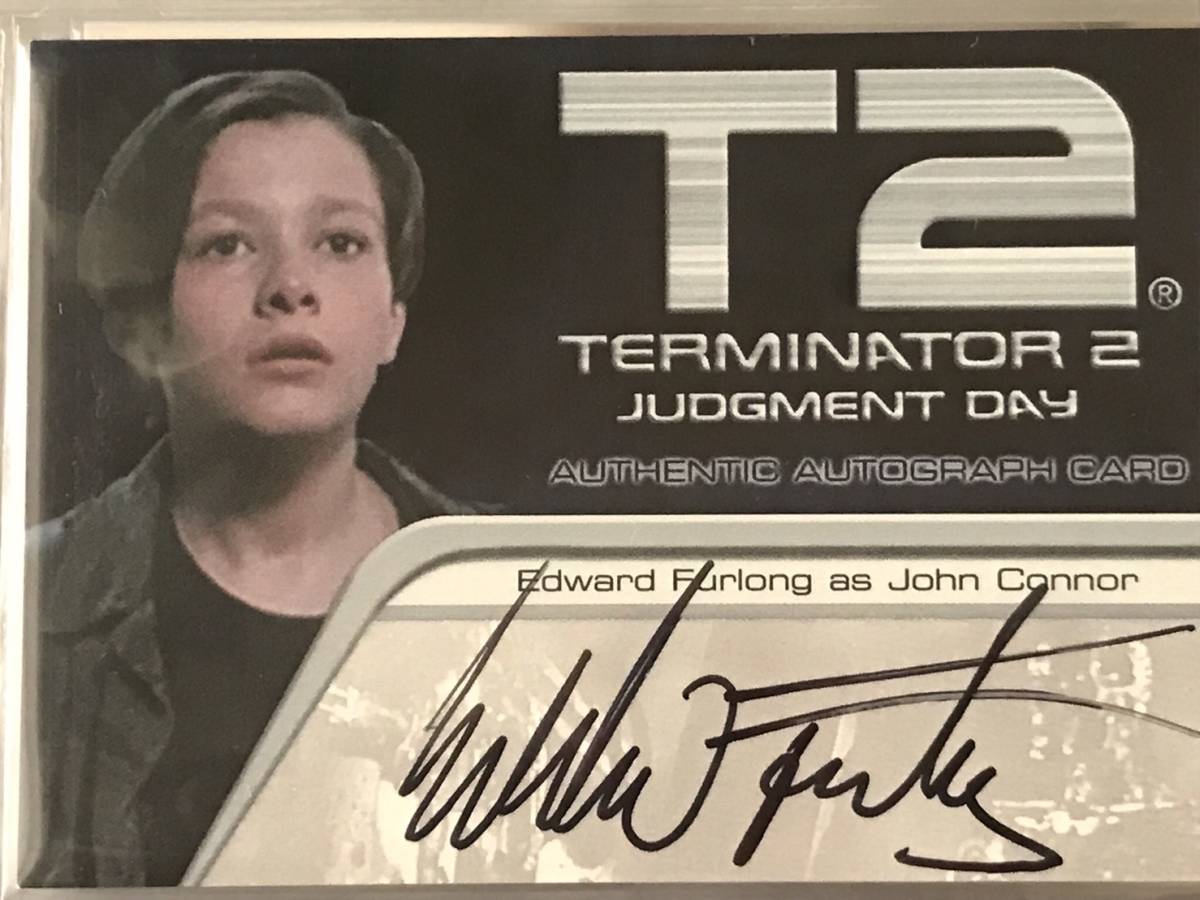 ターミネーター2 エドワードファーロング 直筆サイン入りオートグラフ