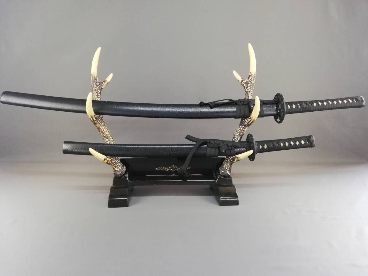日本刀レプリカ鹿の角飾り付き 日本刀レプリカ鹿の角飾り付き