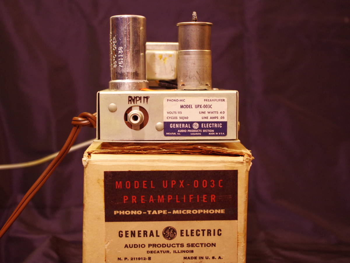 値下げビンテージGE バリレラ カートリッジ用フォノイコライザーUPX