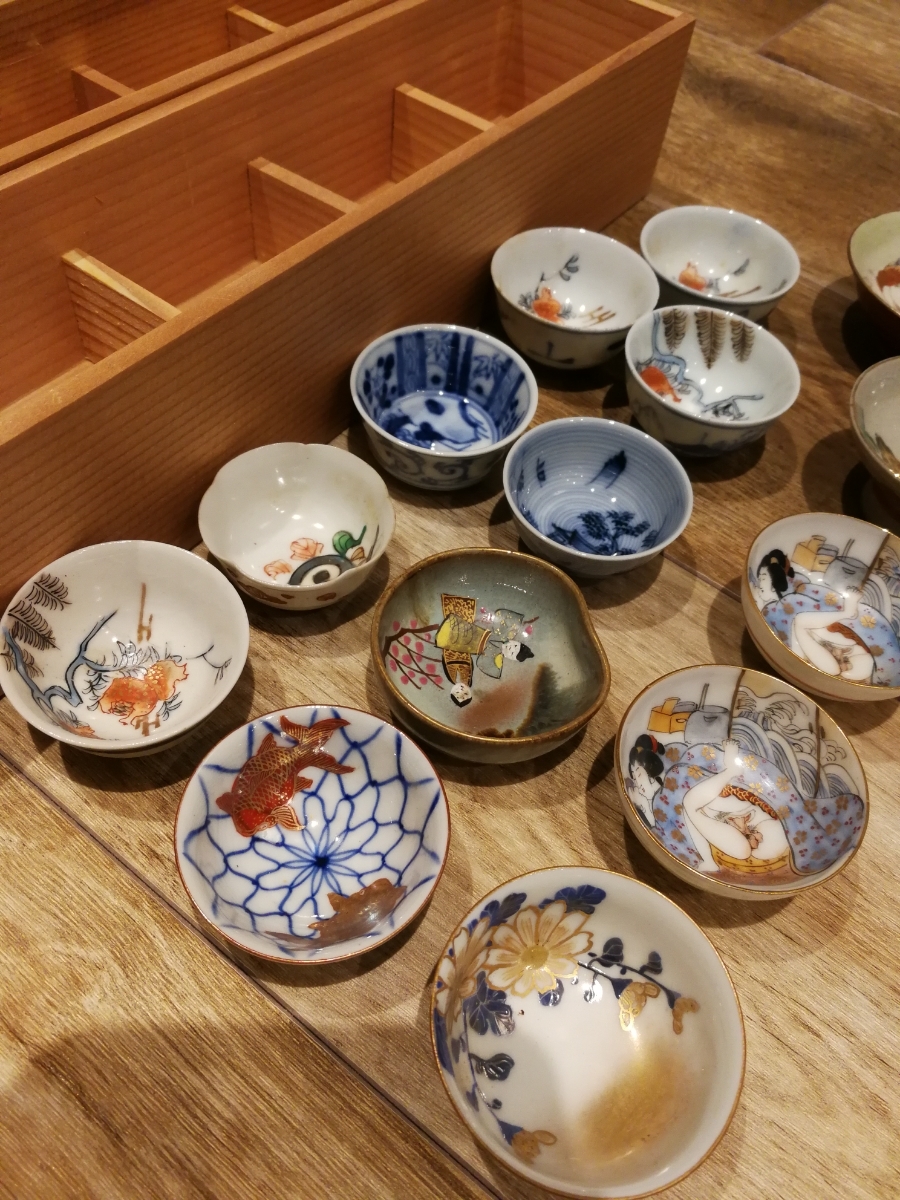 ⭐︎︎美品⭐︎ 九谷陶泉 九谷焼 骨董品 徳利 食器 お猪口 まとめて14