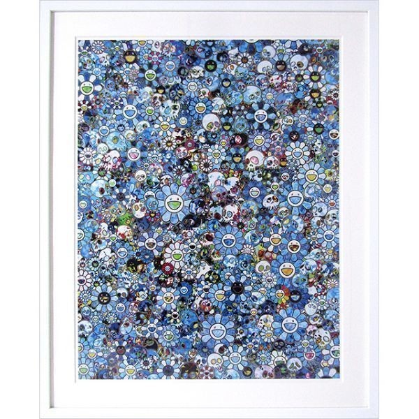 額装済み】村上隆お花オフセットポスター