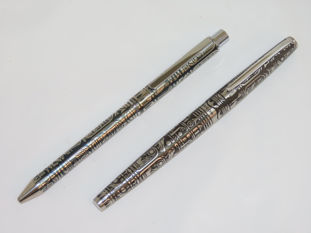 セーラー 万年筆 ペン先 18K WG 本体 SILVER刻印 カートリッジ式 全長
