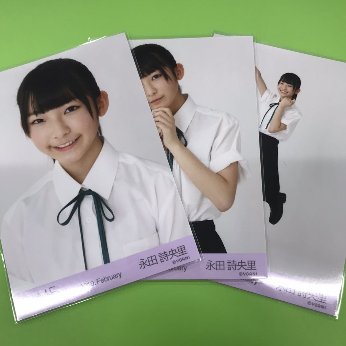 ≠ME ノイミー 24girls 浴衣 お渡し会 生写真 永田詩央里 直筆