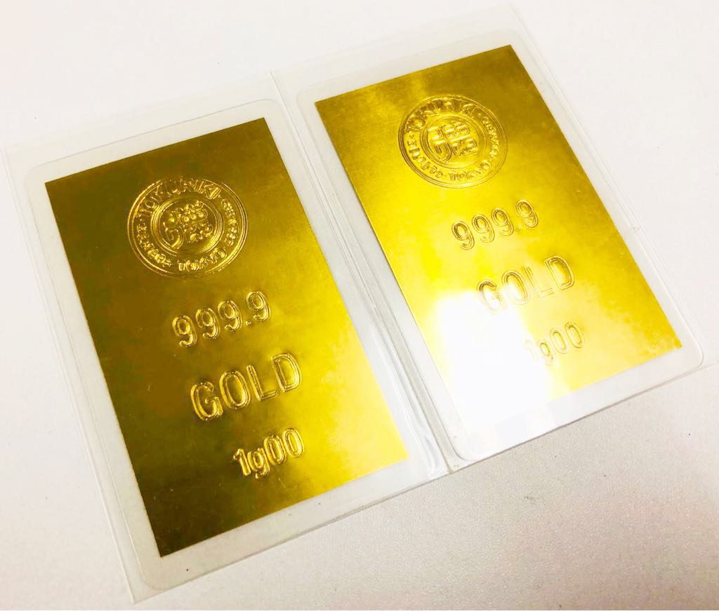 徳力1g純金干支カード3枚組 純金 1gカード 徳力本店 3枚セット