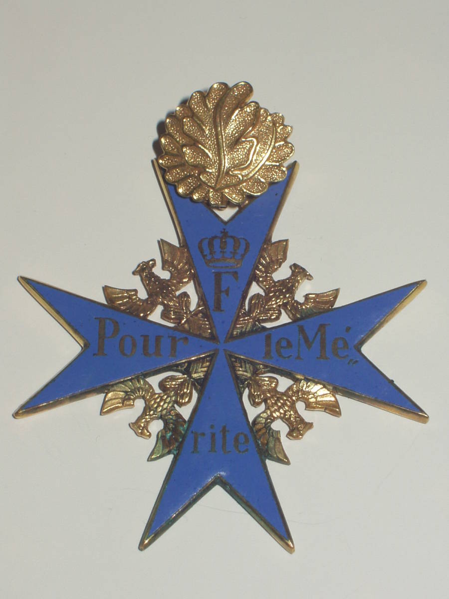 W帝政ドイツ軍⁄プロイセン王国＊ブルーマックス勲章（COPY⁄複製品