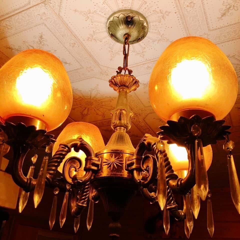 松下電工 ナショナル シャンデリア アンティーク ライト 天井照明 昭和