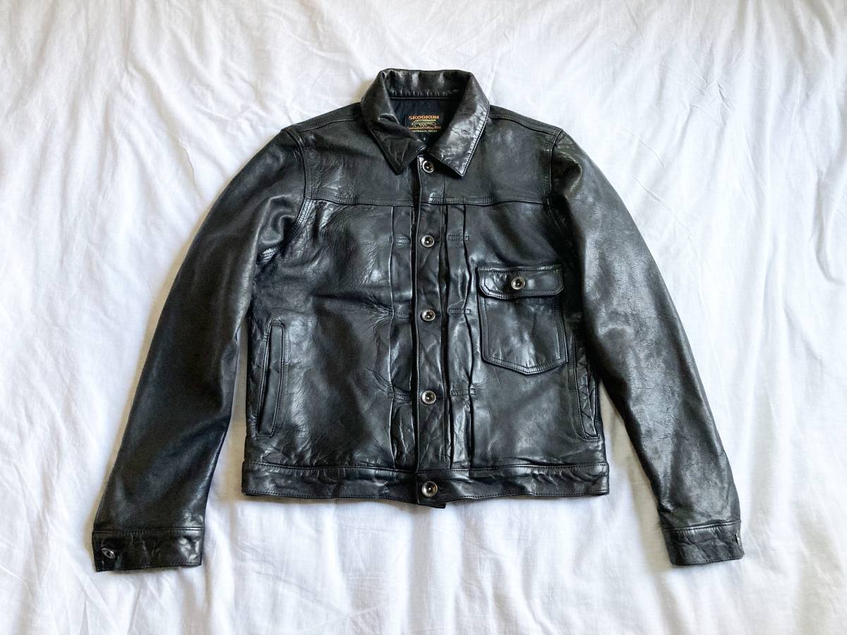 SKOOKUM×JACKROSE 1stタイプ レザー トラッカージャケット希少 SKOOKUM