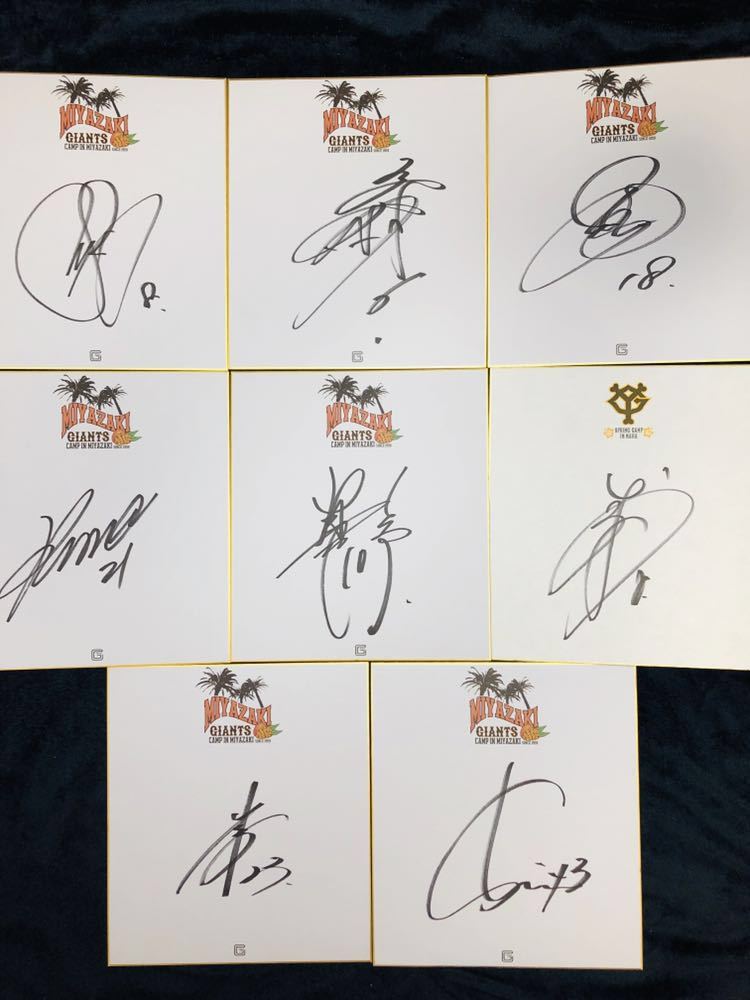 巨人ジャイアンツ坂本勇人直筆サイン色紙2025年宮崎キャンプ
