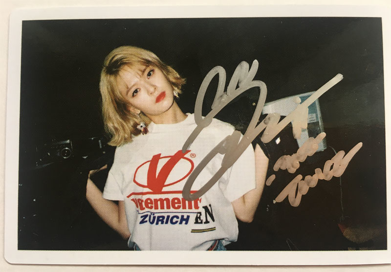twice ジョンヨン 直筆サイン入りチェキ TWICE ジョンヨン 直筆サイン