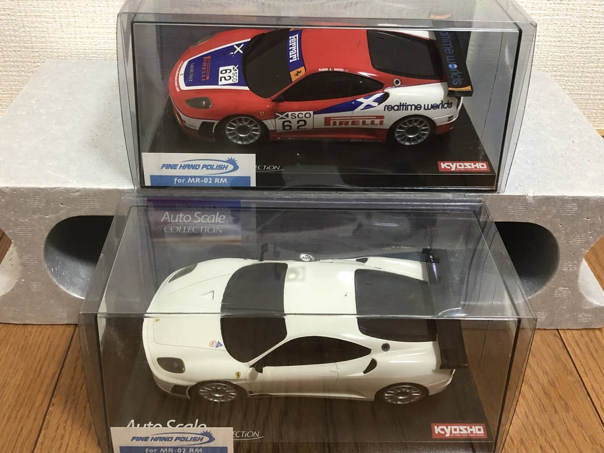 新品 京商ミニッツ MR-02RM フェラーリ F430 GTテストカーホワイト