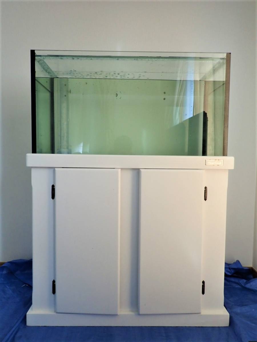 オーバーフロー水槽セット 90㎝ ホワイト Marfied メーカー直送 （組立