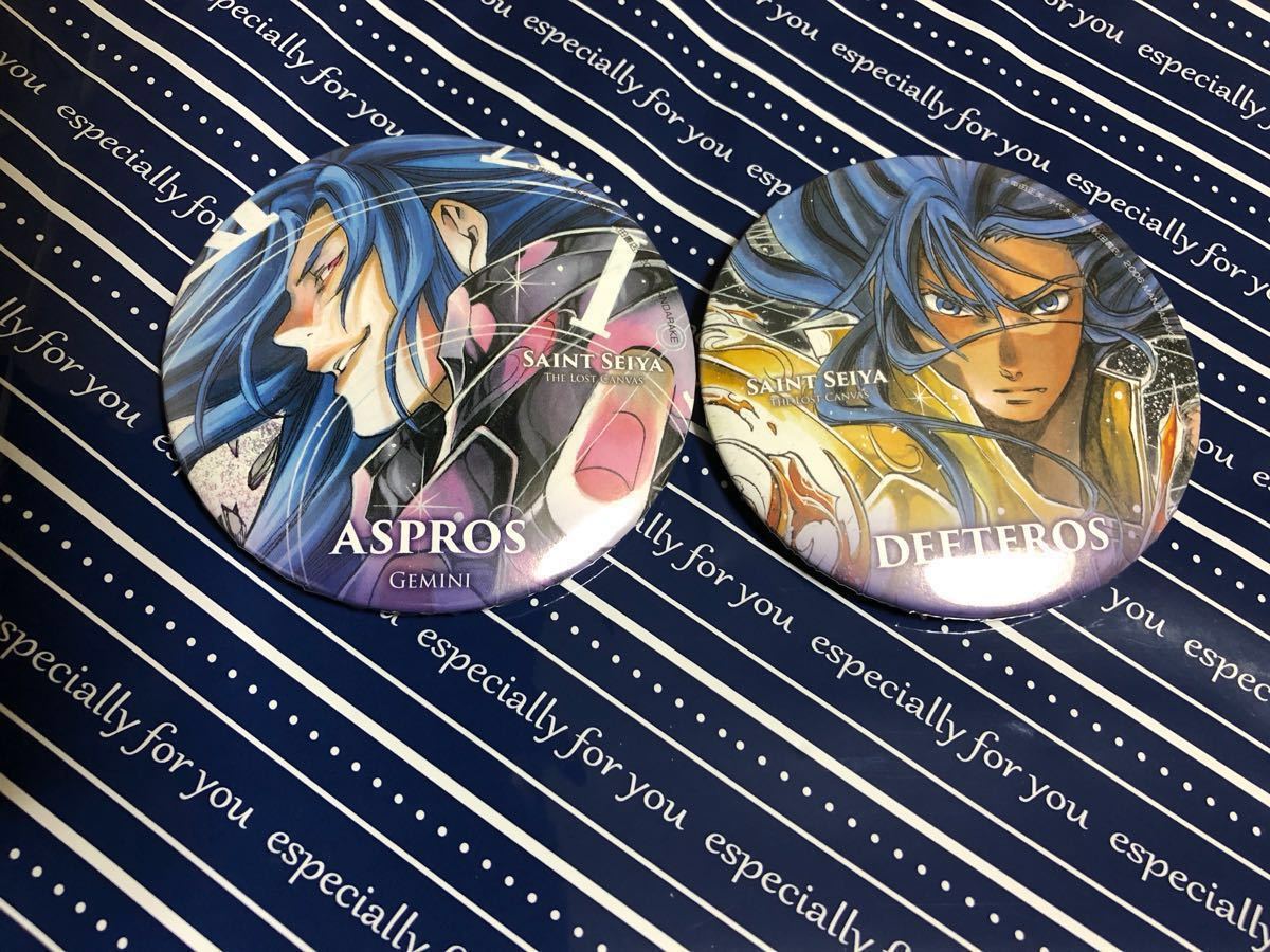 聖闘士星矢 THE LOST CANVAS 冥王神話 デフテロス 缶バッジ 聖闘士星矢