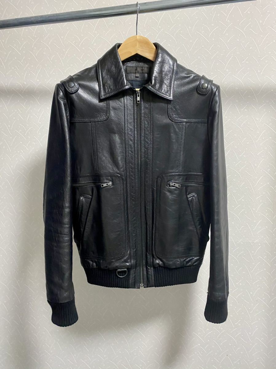 veronique branquinho archive バイカーブルゾン