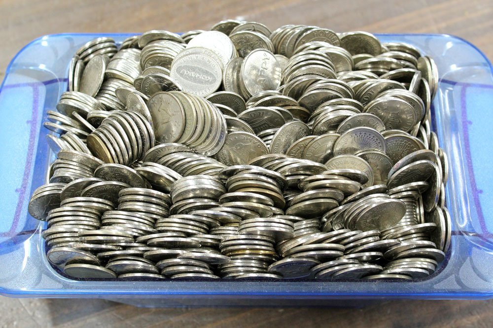 25パイ パチスロ メダル 約16kg 約3000枚 箱3個付き 25パイ パチスロ