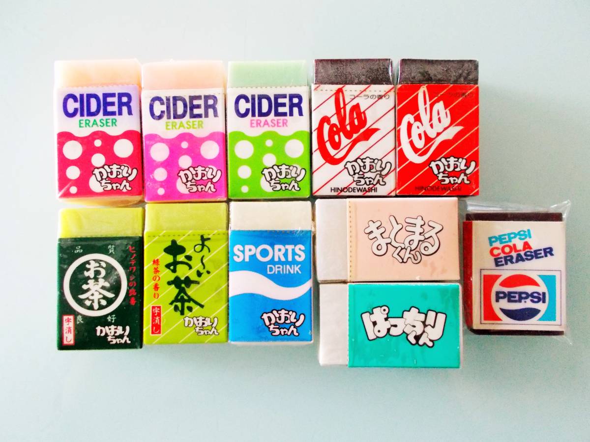 かおりちゃん消しゴム 18個 新品】ヒノデワシ レトロ消しゴム かおり