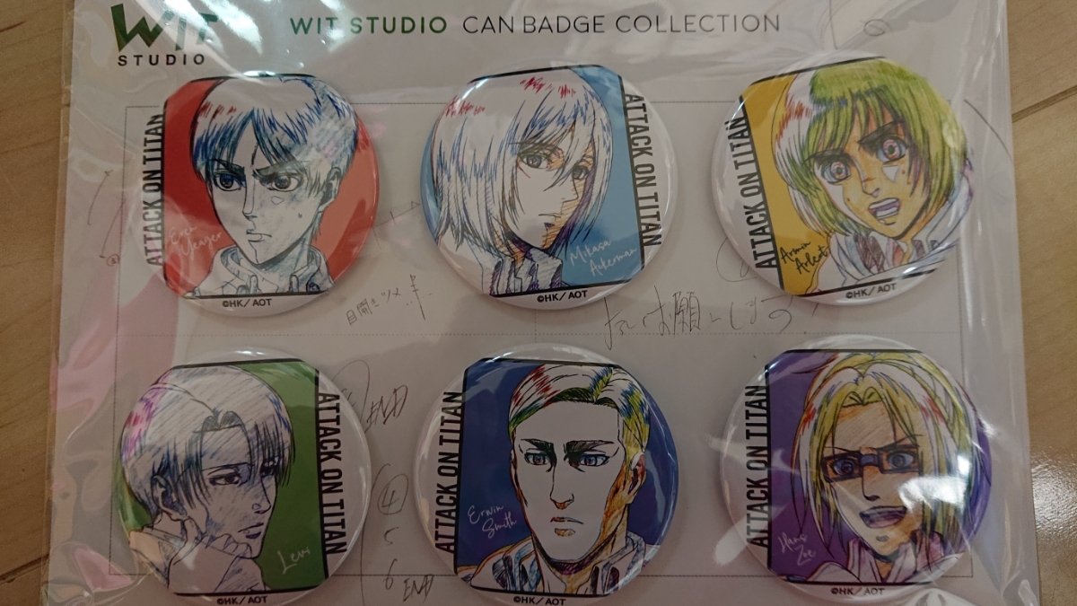進撃の巨人 缶バッジコレクション wit studio season2 C フィギュア