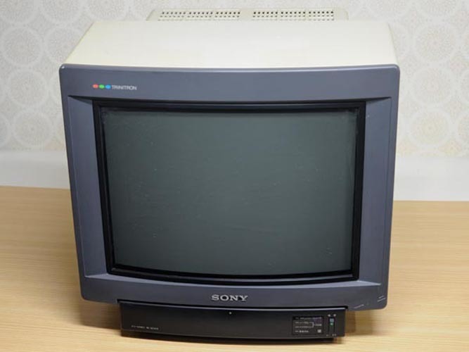 完動品】SONY トリニトロン KV-25SF1 ブラウン管テレビ リモコン付 完
