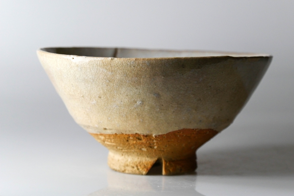 佳香】坂田泥華 萩茶碗 茶道具 共箱 共布