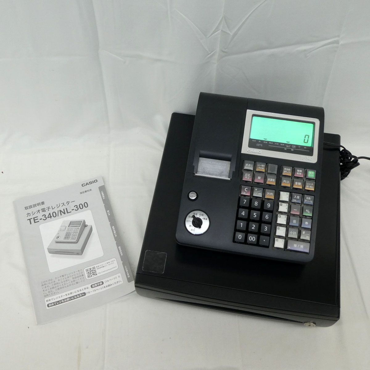 CASIO レジスター NL-300 電子店名スタンプ RAC-10付き 鍵あり CASIO