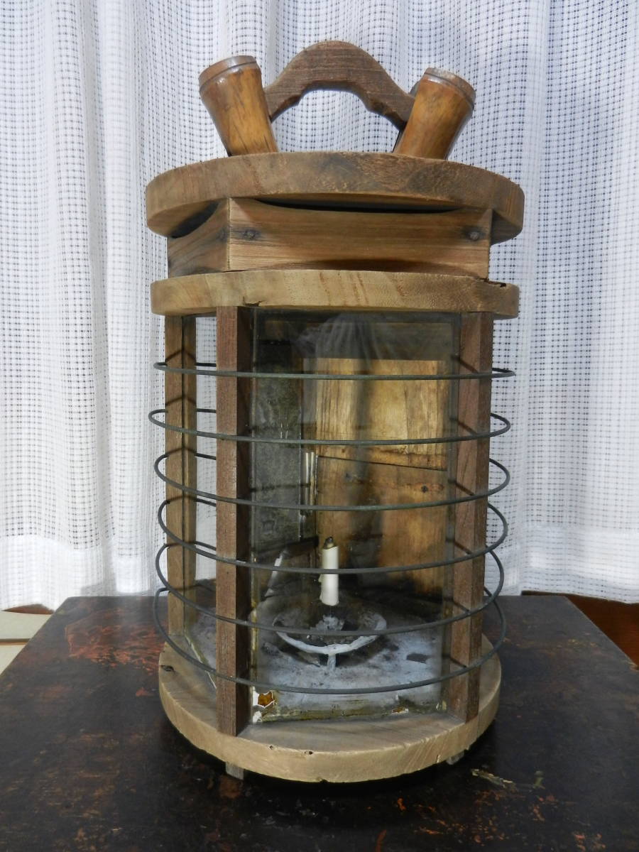 XG447 時代物・鉄製・吊り燭台・行燈・ランタン・アンティーク・骨董