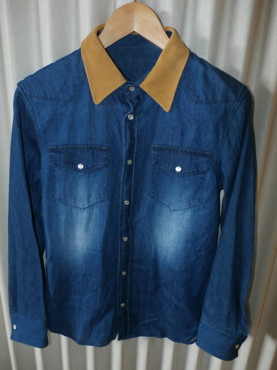 UVERworld デニムシャツ S FC限定 蛙刺繍 ウーバーワールド uverworld