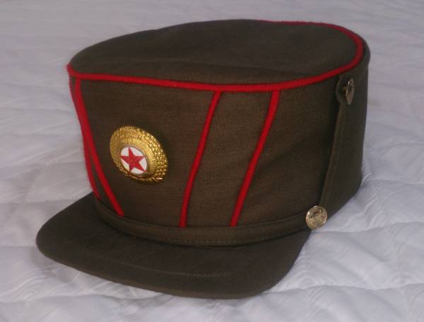 朝鮮人民軍 戦闘帽 オーダーメイド)朝鮮人民軍 朝鮮戦争時期の将校軍帽