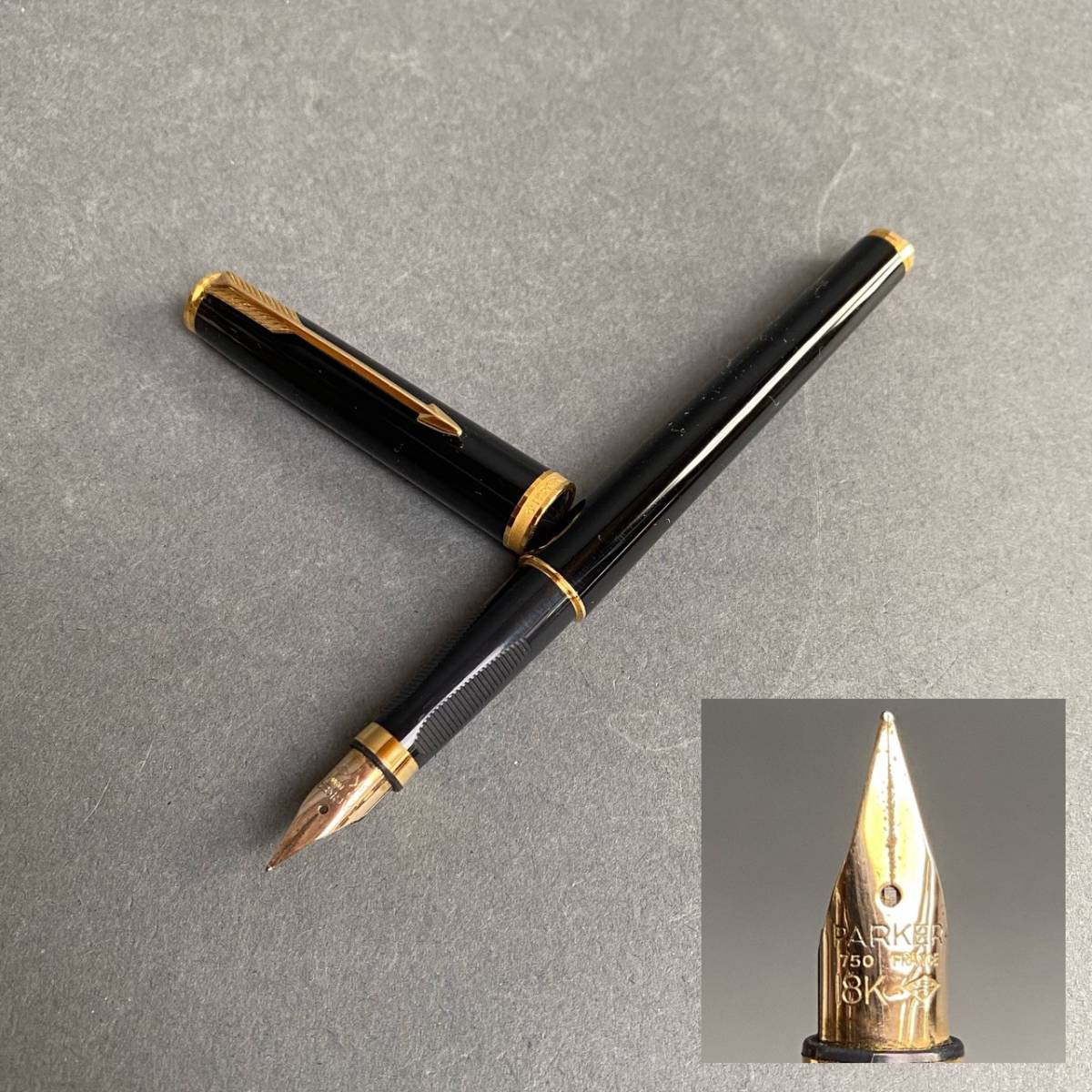 PARKER パーカー FRANCE ペン先14K POINT USA XF ゴールドカラー 金色