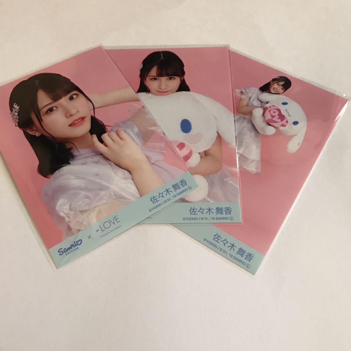 佐々木舞香イコラブ シナモロールコラボ2025 生写真 直筆 シナモン