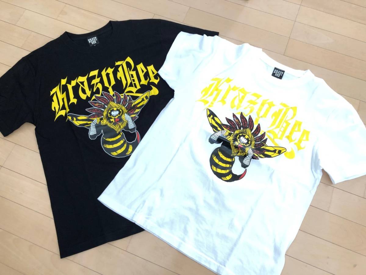 KRAZY BEE トライバルデザイン 長袖カットソー Lクレイジービー格闘技