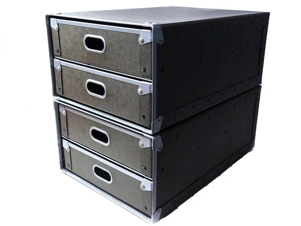 硬質パルプ深型 2個｜硬質パルプボックス・引出式・深型 2個