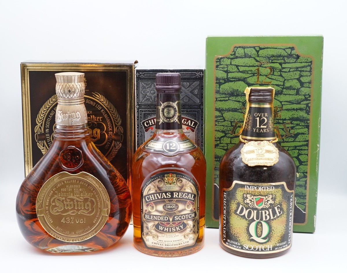 ○古酒○スコッチウィスキー3本セット シーバスリーガル 12年