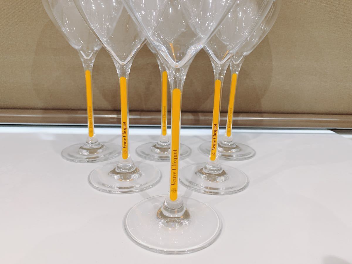 ヴーヴ・クリコ シャンパングラス 6脚セット Veuve Clicquot