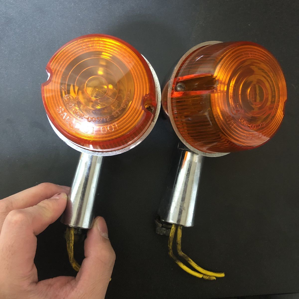 ハーレー セール中 ヤンキーウインカー 1つレンズ無しショベルヘッド