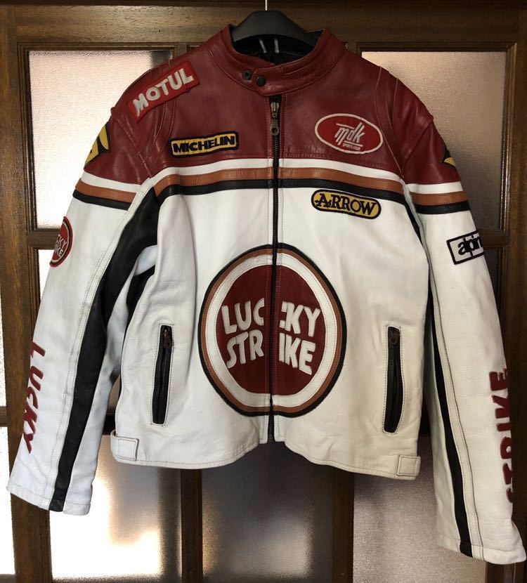 LUCKY STRIKE TEAM SUZUKI レザージャケット