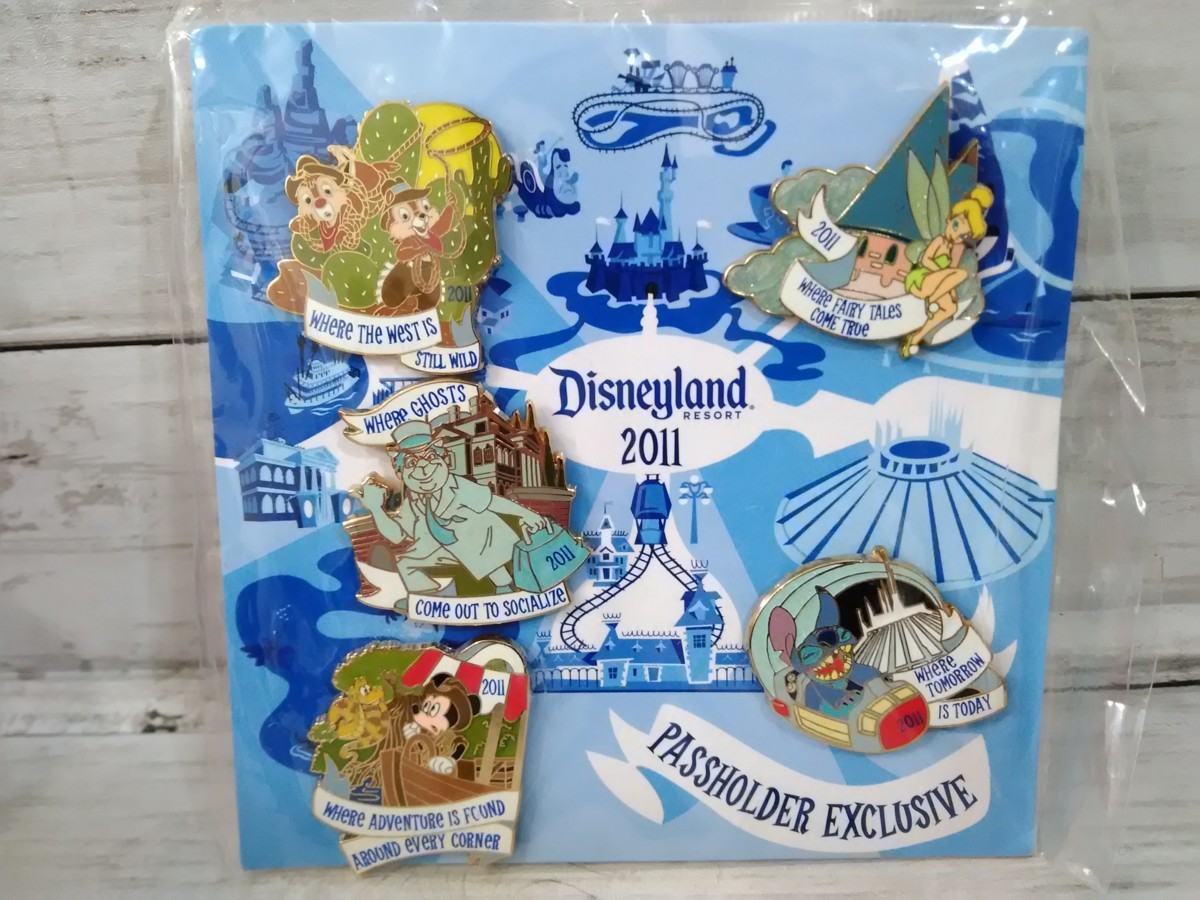 ディズニーランドパリ チップとデール ピンバッジ 5点セット チップと