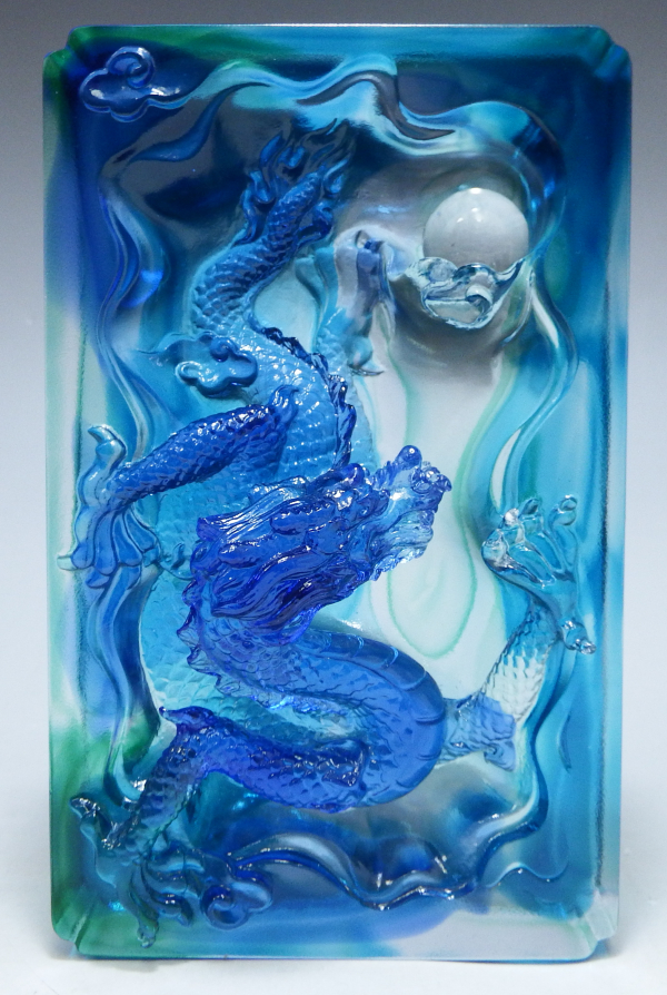 台湾 ガラス工房tittotの(琉園工房)ガラス置物 龍 2024 台湾 ガラス