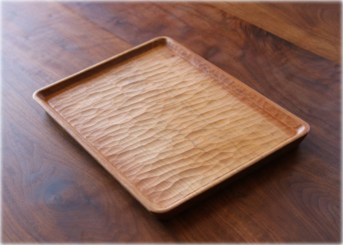 三谷龍二 36cm 特大 トレイ 漆 盆 三谷龍二 漆 角盆 特大 トレイ 三谷龍二