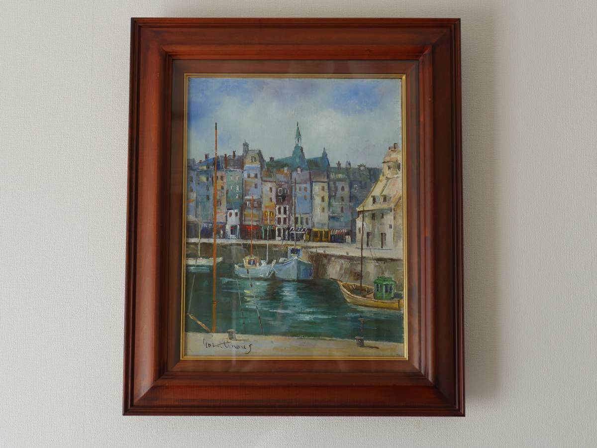 佐伯与吉郎の油絵作品 ☆佐伯 与吉郎☆「ポスターのある街角の