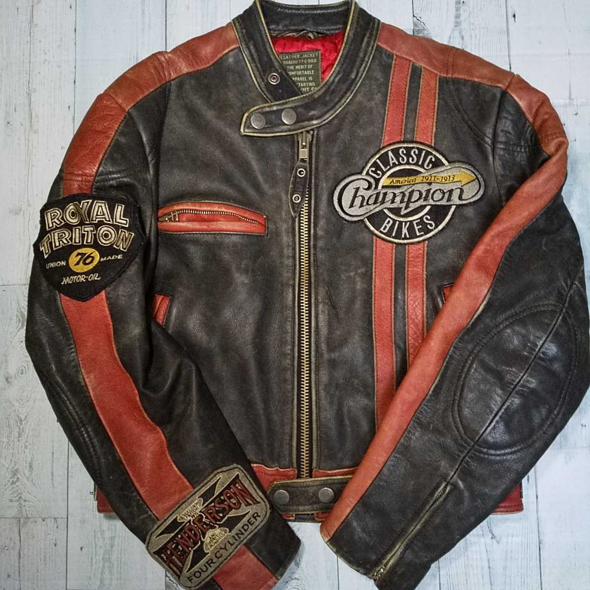 ジャケット・アウター dog fight vintage leather riders jacket 中古