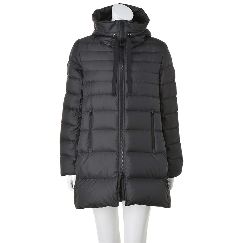 モンクレールファー付きグレーと黒のマフラー MONCLER モンクレール