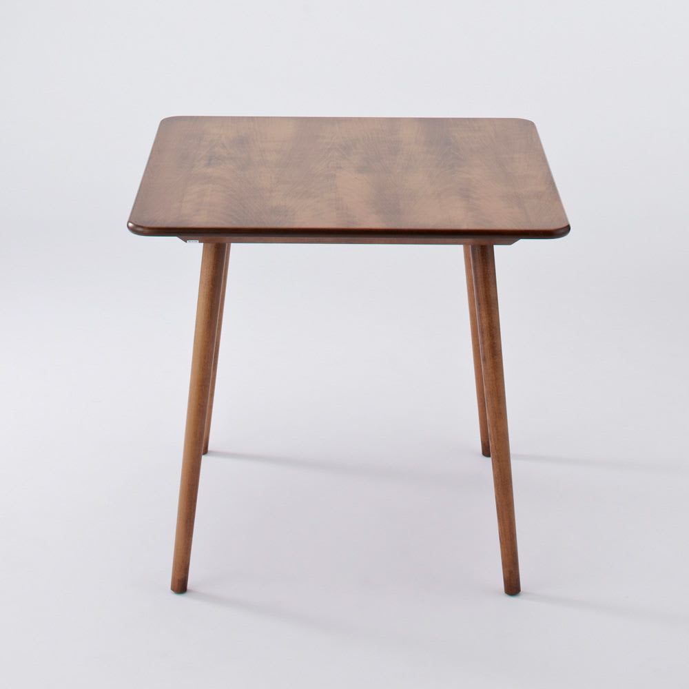 アンティーク風テーパーダイニングテーブル 正方形 幅80cm×80cm