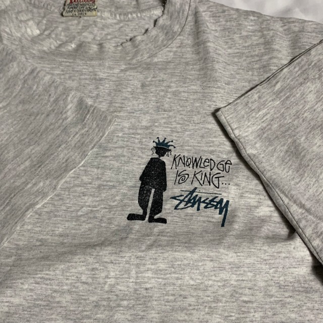 90's old stussy オールドステューシー 白タグ シャドーマン L 90's